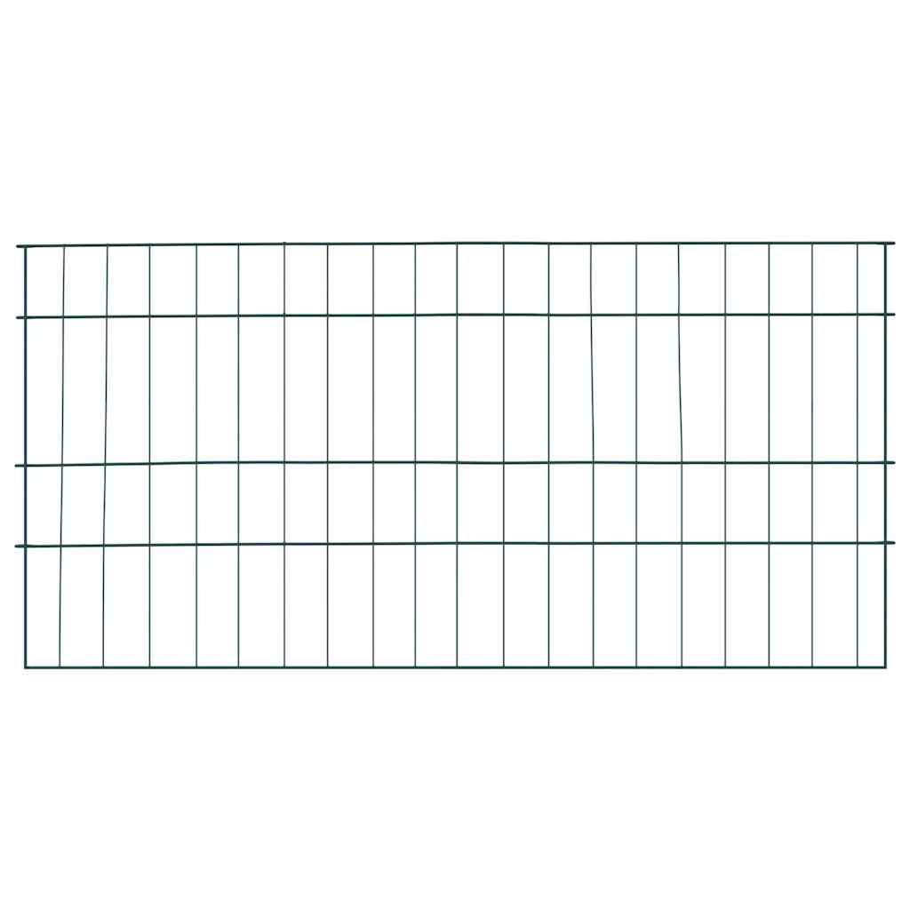 Pond Fence Set 5 pcs Green 100 x 50 cm Steel