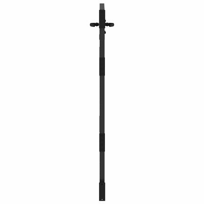 Garden Gate with Lock Black 85 x 125 cm Powder-coated steel
