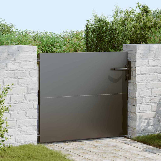 Garden Gate 85 x 100 cm Powder-coated steel Black Lockable