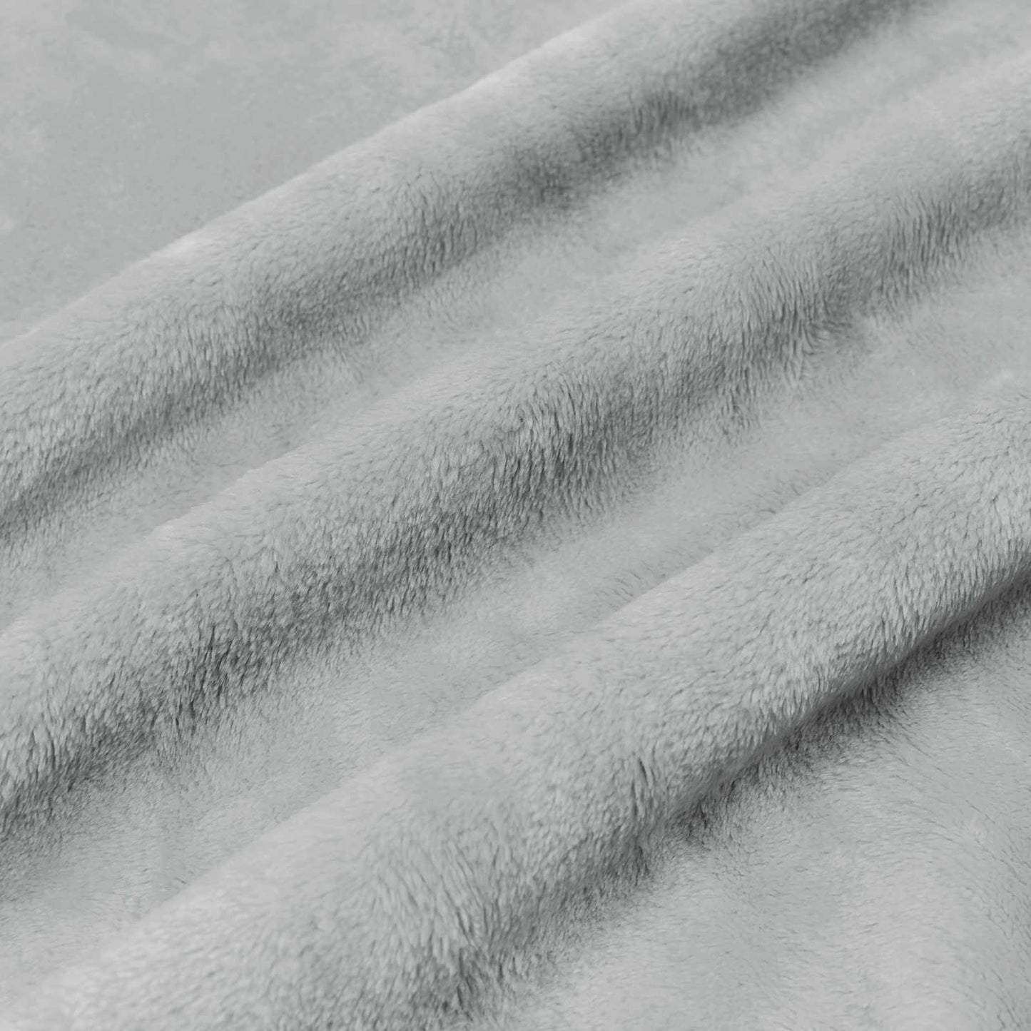 Throw Blanket Grey 130 x 150 cm Fleece