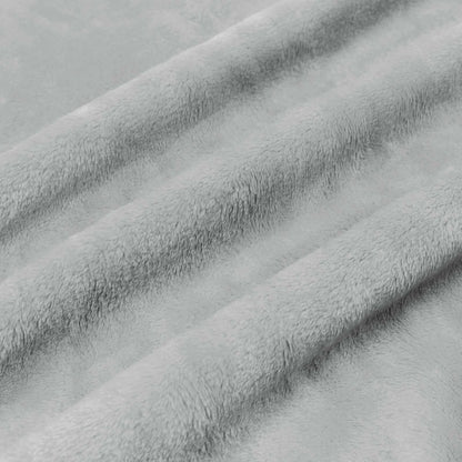 Throw Blanket Grey 130 x 150 cm Fleece