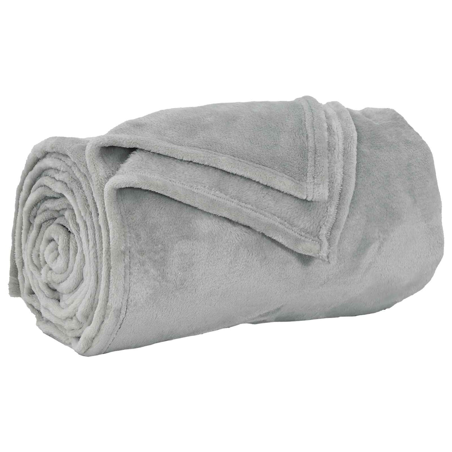 Throw Blanket Grey 130 x 150 cm Fleece