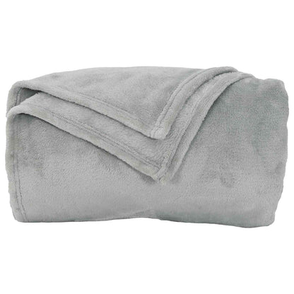 Throw Blanket Grey 130 x 150 cm Fleece