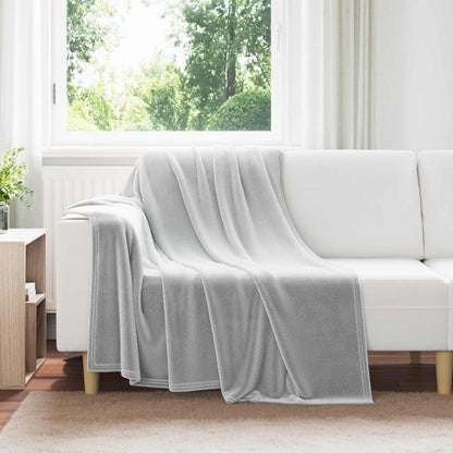 Throw Blanket Grey 150 x 200 cm Fleece