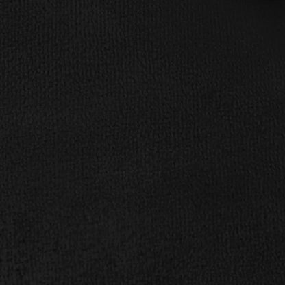 Throw Blanket Black 130 x 150 cm Fleece