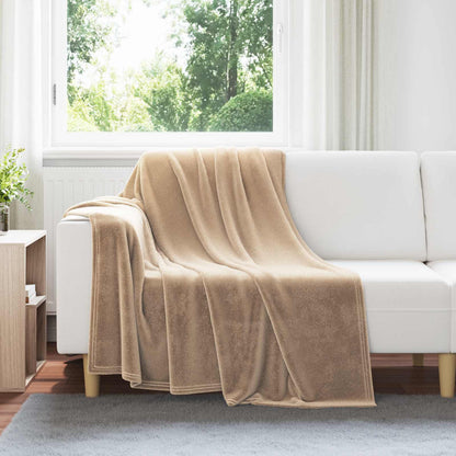 Throw Blankets 6 pcs Camel 150 x 200 cm Fleece