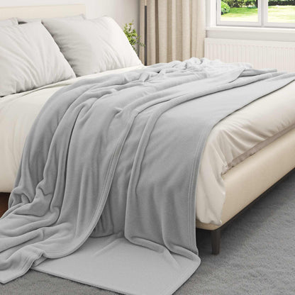 Throw Blankets 6 pcs Grey 240 x 270 cm Fleece