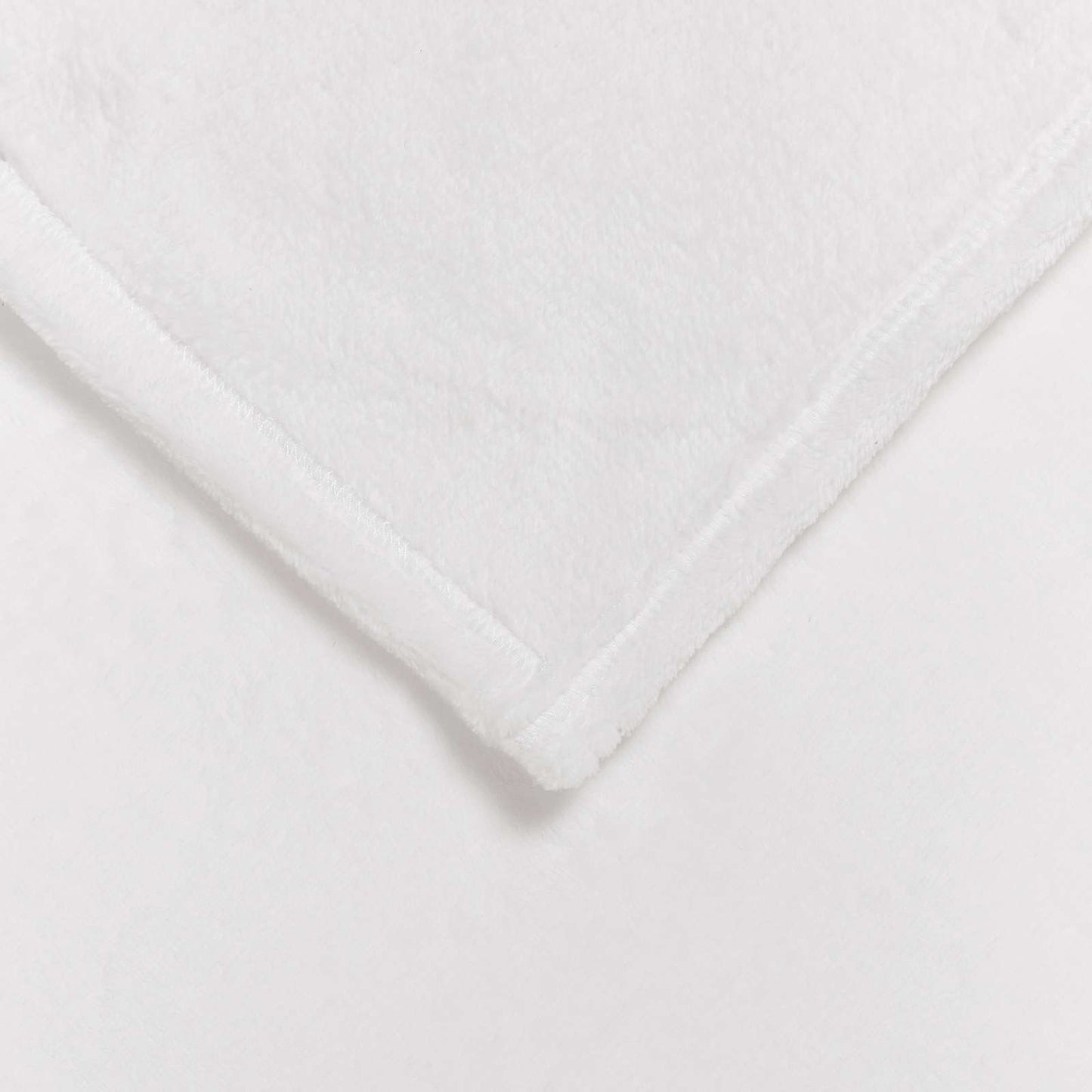 Throw Blankets 6 pcs White 130 x 150 cm Fleece