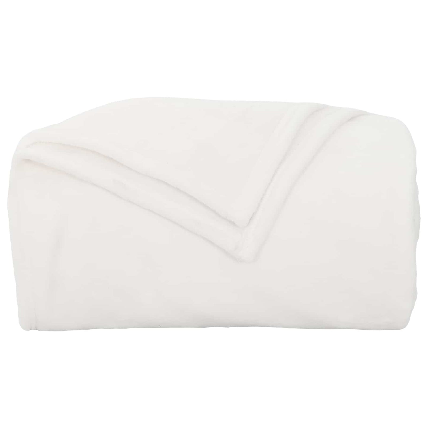 Throw Blankets 6 pcs White 130 x 150 cm Fleece