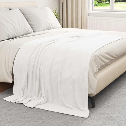 Throw Blankets 6 pcs White 150 x 200 cm Fleece