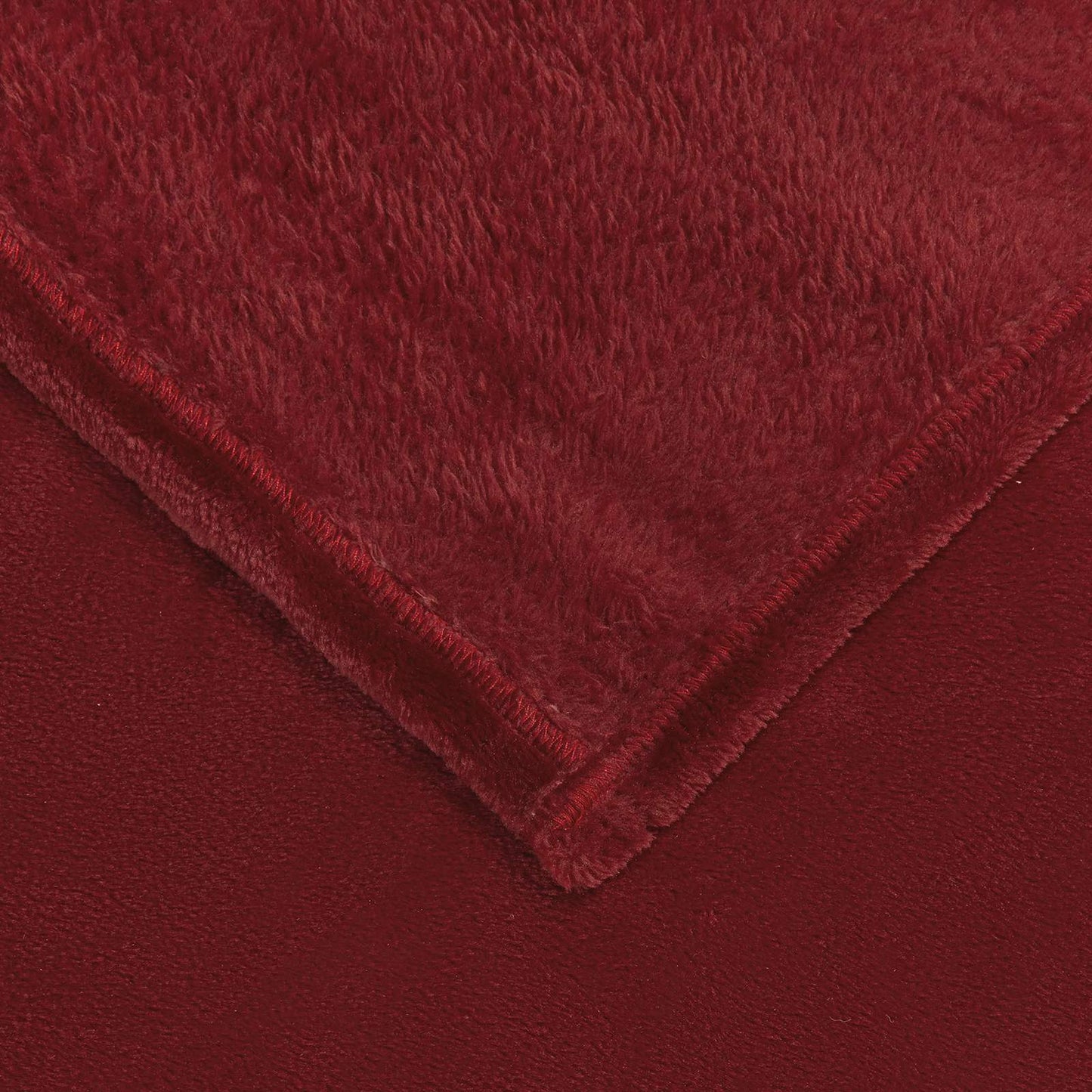 Throw Blankets 6 pcs Bordeaux Red 130 x 150 cm Fleece