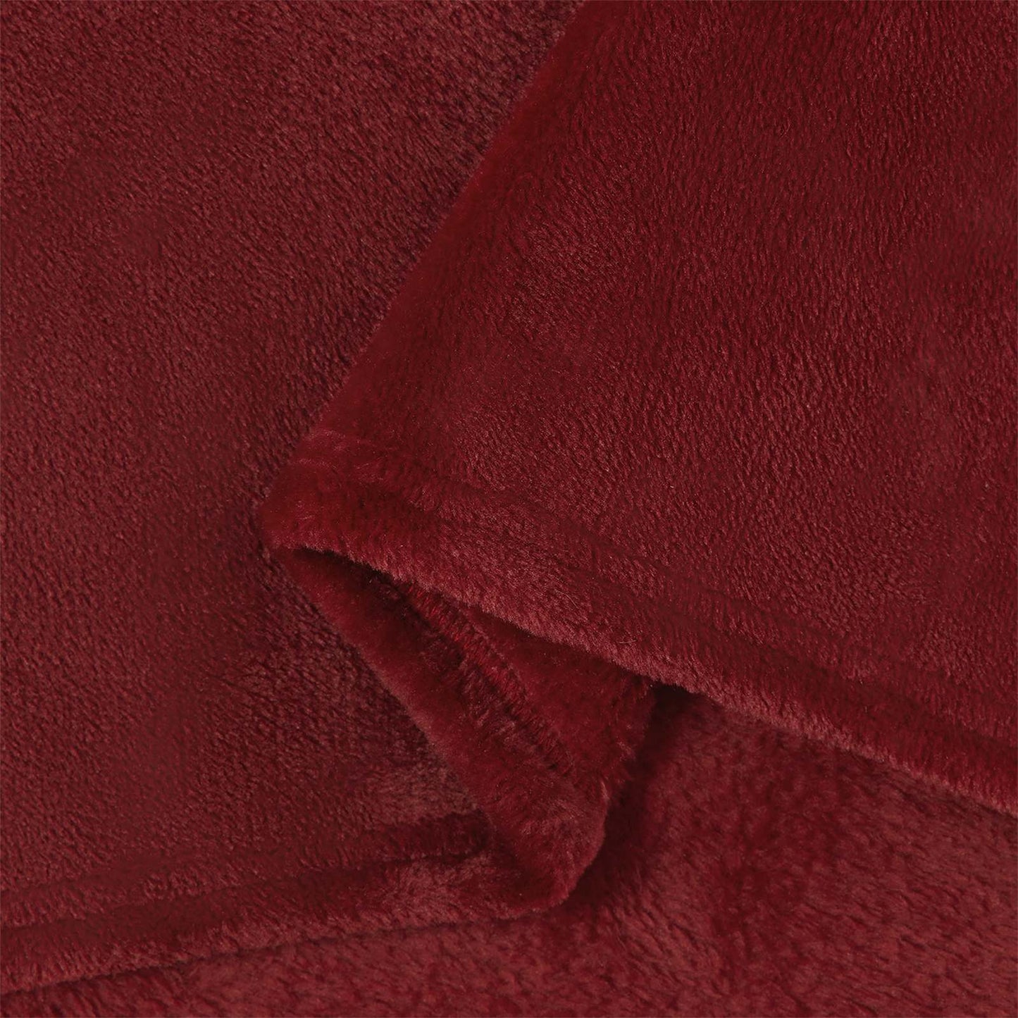 Throw Blankets 6 pcs Bordeaux Red 240 x 270 cm Fleece