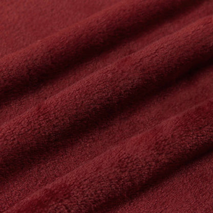 Throw Blankets 6 pcs Bordeaux Red 240 x 270 cm Fleece