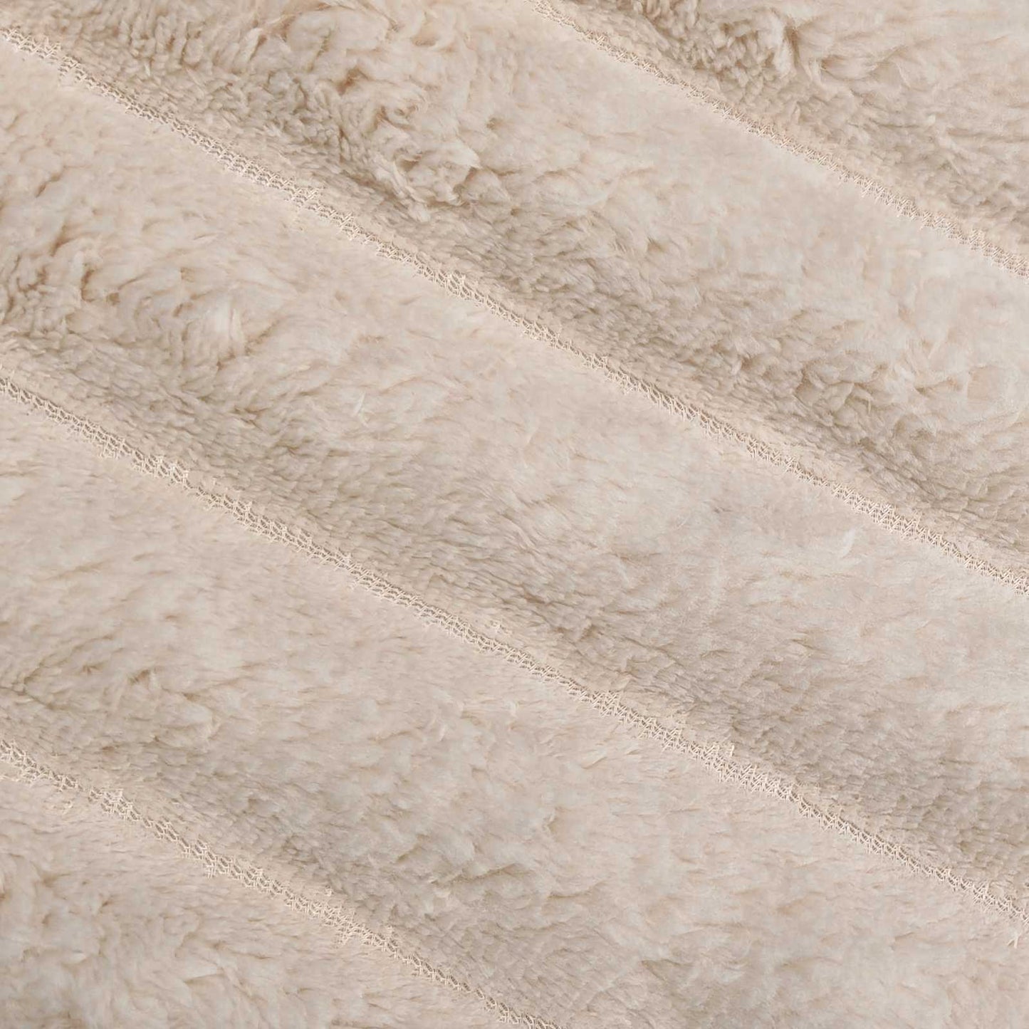 Throw Blanket Beige 150 x 130 cm Fleece