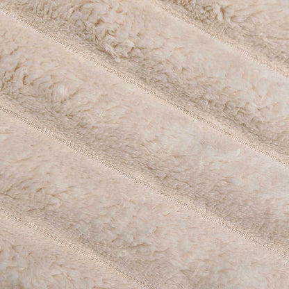 Throw Blanket Beige 240 x 220 cm Fleece