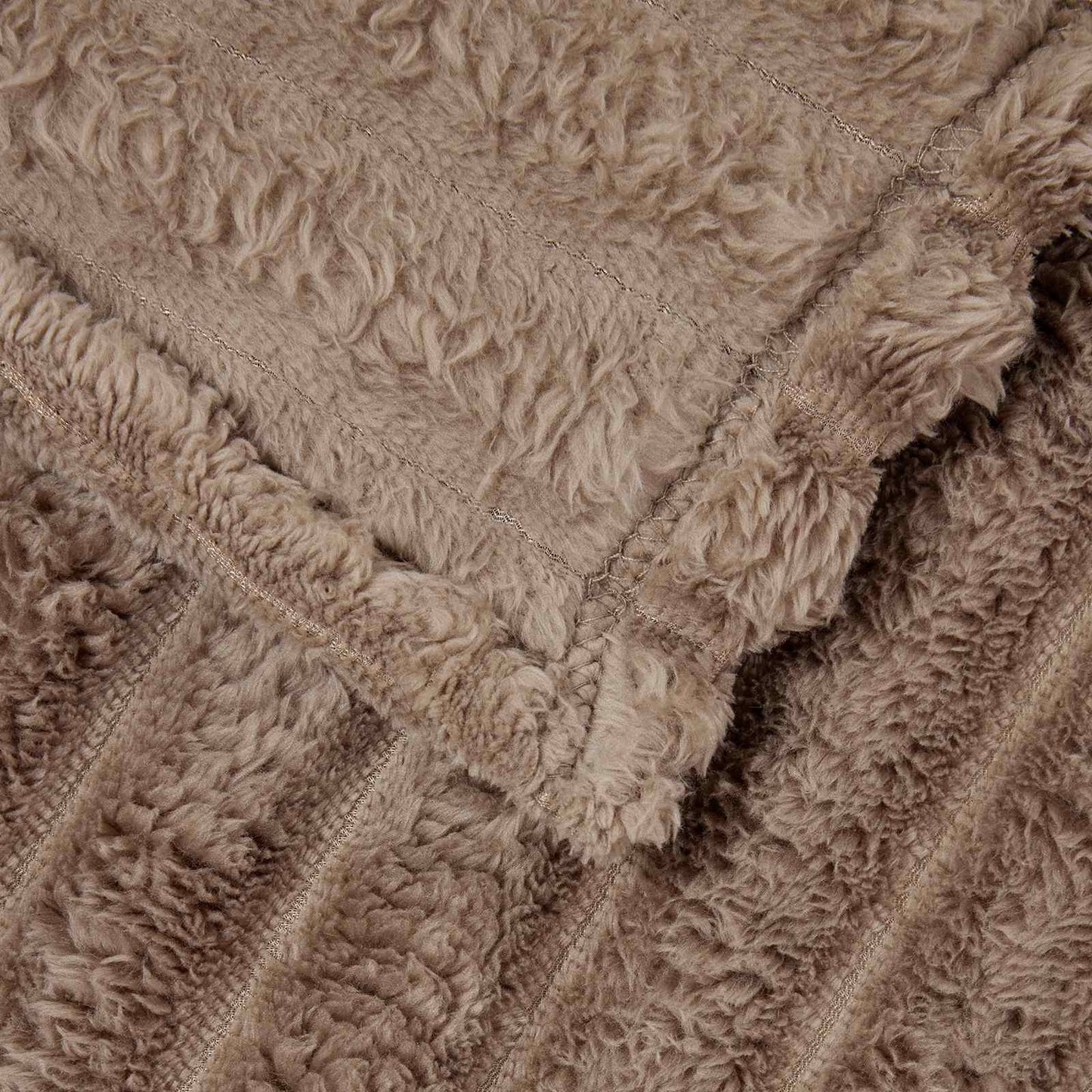 Throw Blanket Camel 150 x 130 cm Fleece