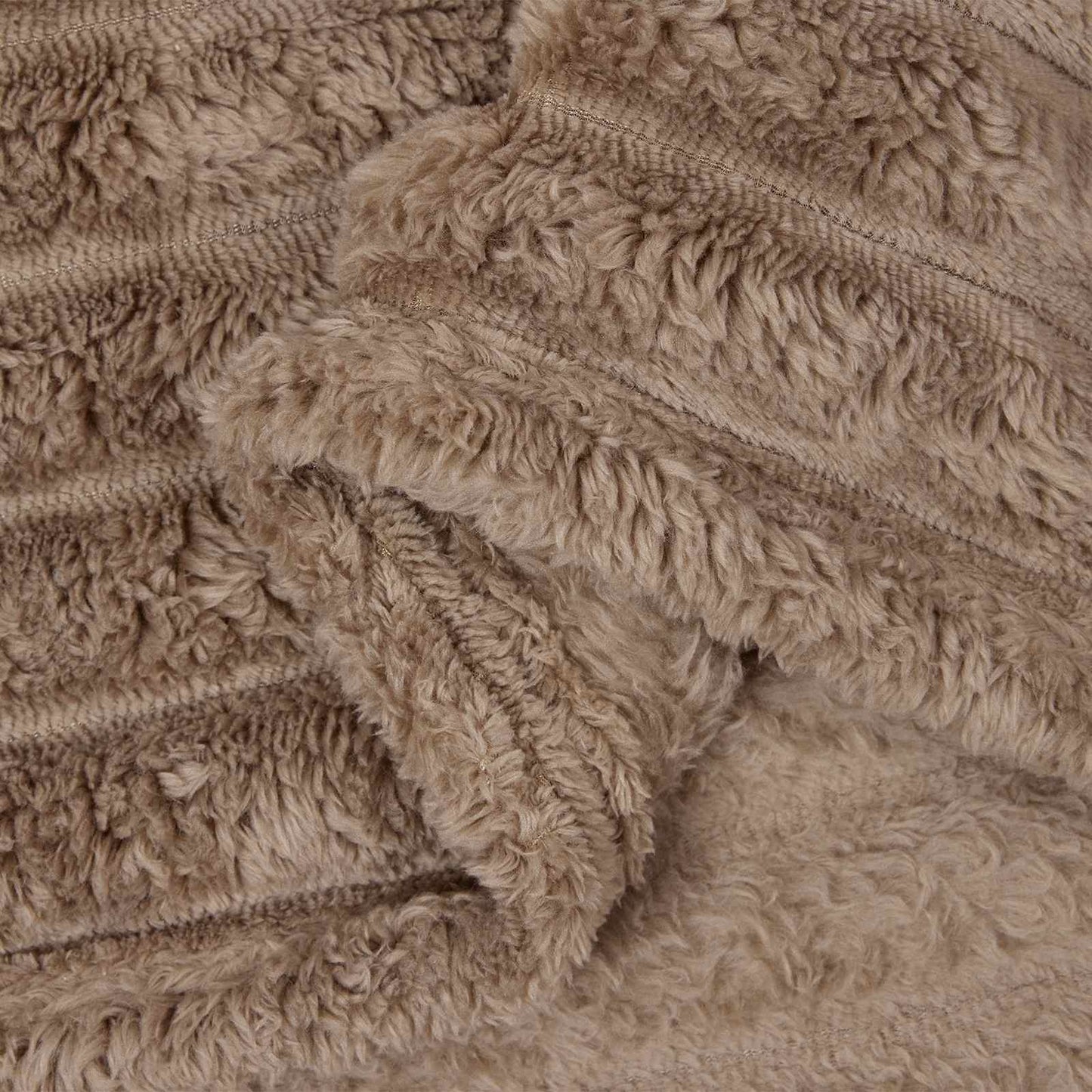 Throw Blanket Camel 270 x 240 cm Fleece