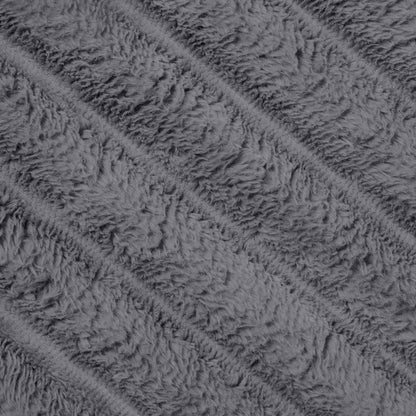 Throw Blanket Dark Grey 150 x 130 cm Fleece