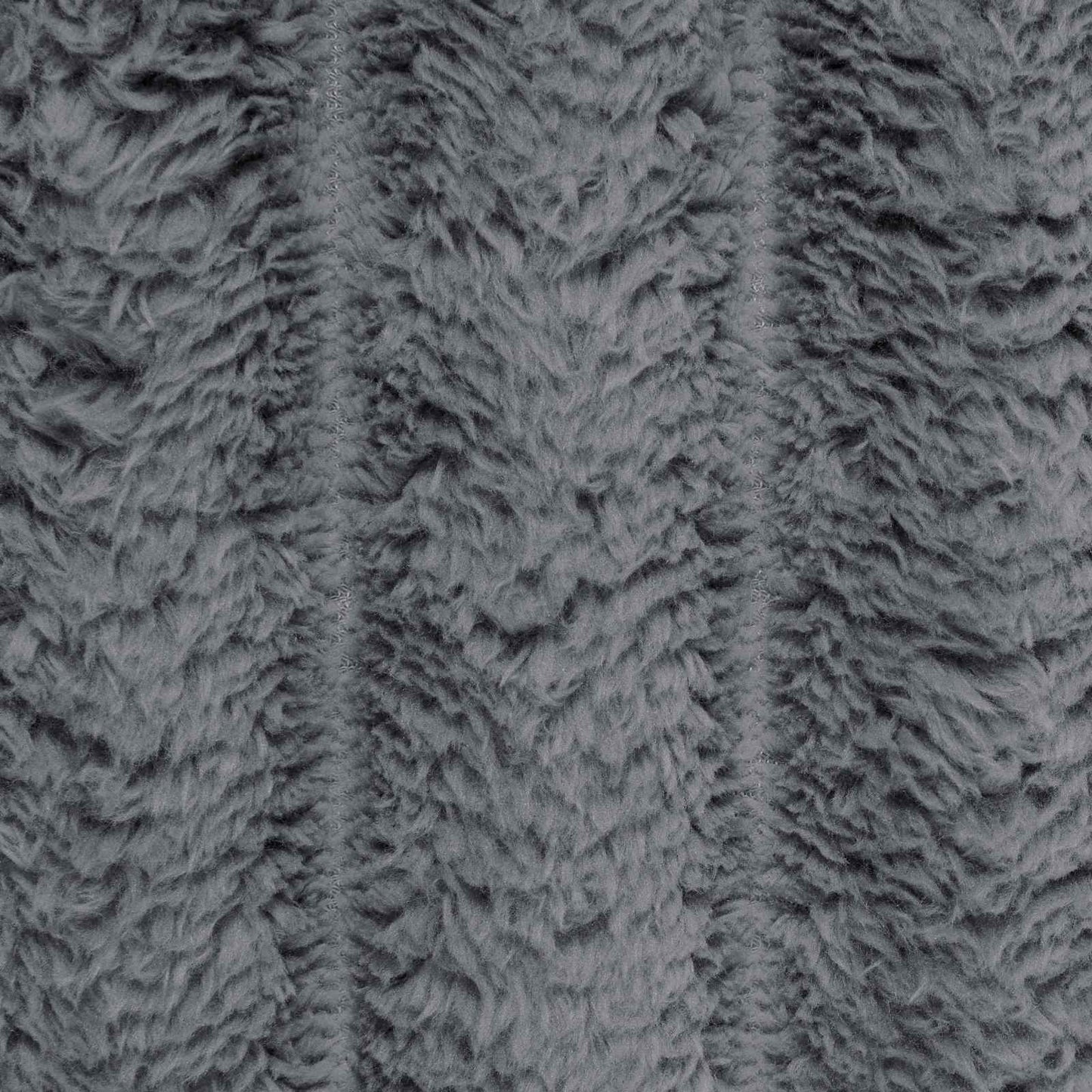 Throw Blanket Dark Grey 240 x 220 cm Fleece