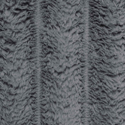 Throw Blanket Dark Grey 240 x 220 cm Fleece