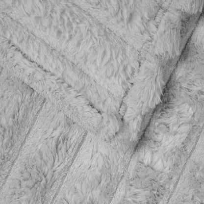 Throw Blanket Grey 150 x 130 cm Fleece