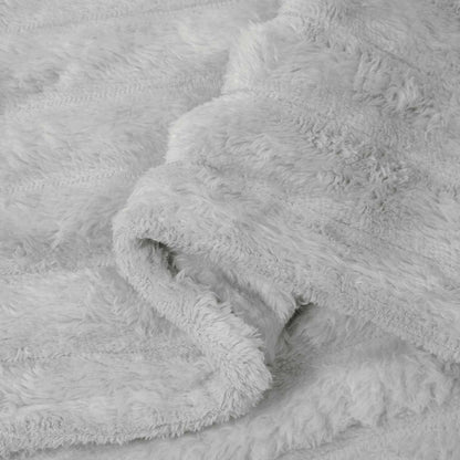 Throw Blanket Grey 200 x 150 cm 0.8 kg Fleece