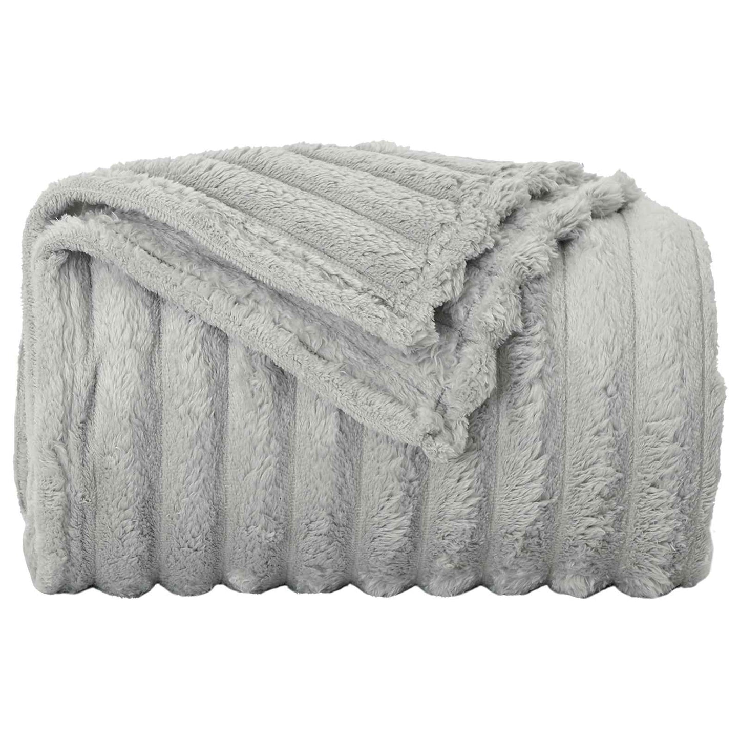 Throw Blanket Grey 200 x 150 cm 0.8 kg Fleece