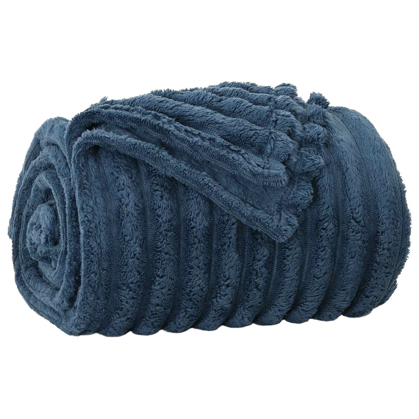 Throw Blanket Navy Blue 200 x 150 cm Fleece