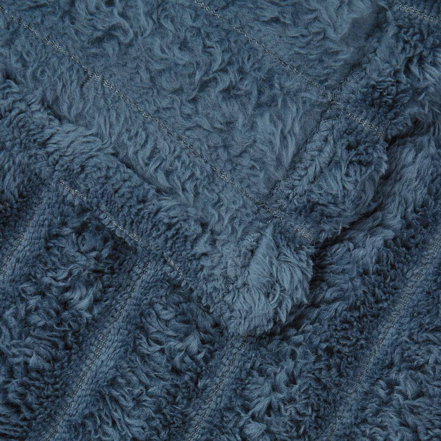 Throw Blanket Navy Blue 270 x 240 cm Fleece