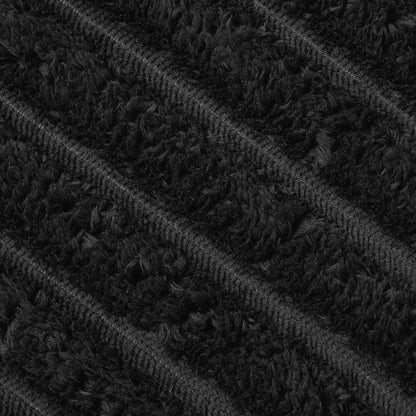 Throw Blanket Black 200 x 150 cm Fleece