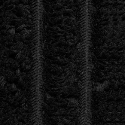 Throw Blanket Black 270 x 240 cm Fleece