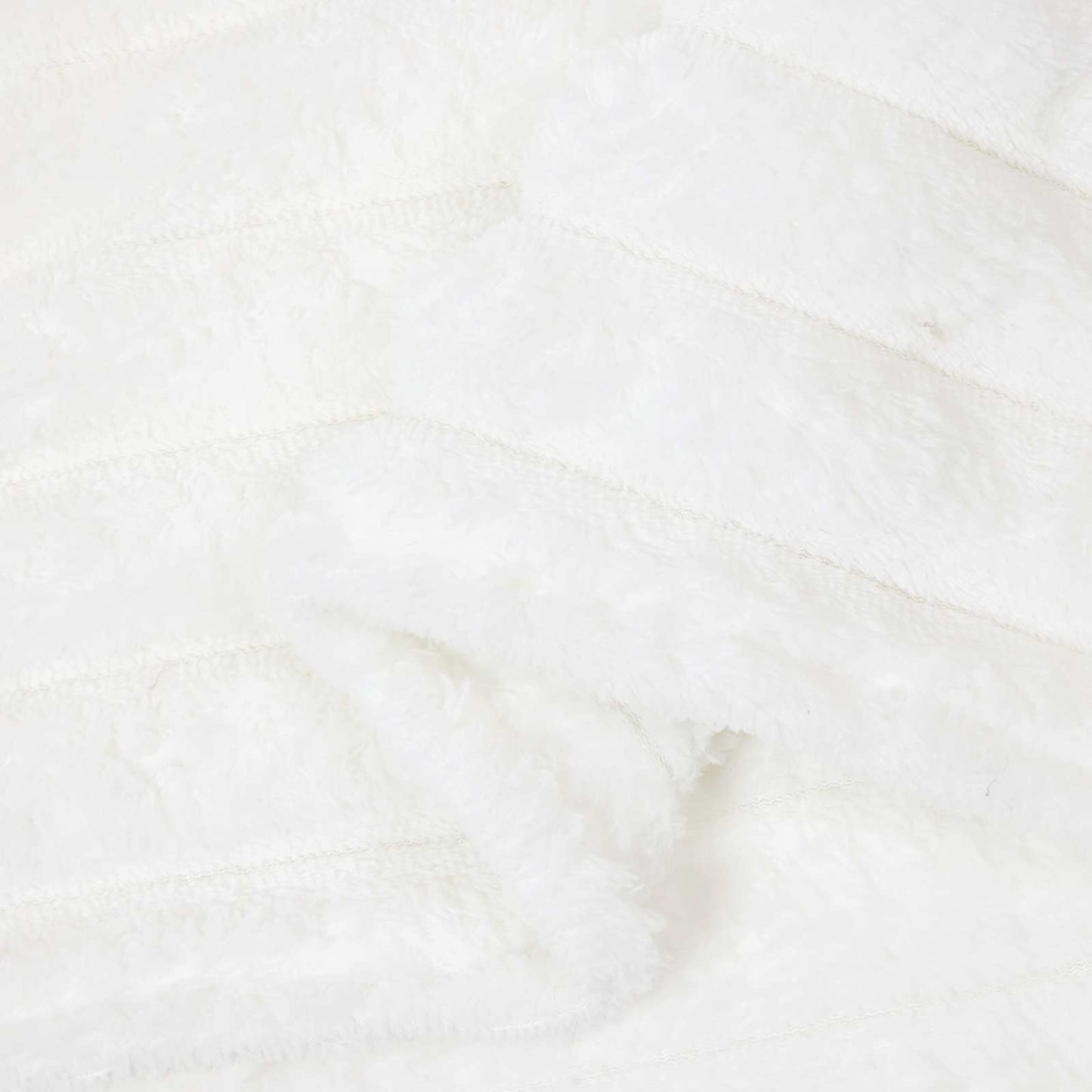 Throw Blanket White 150 x 130 cm Fleece