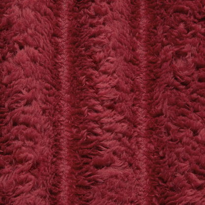 Throw Blanket Bordeaux Red 240 x 220 cm Fleece