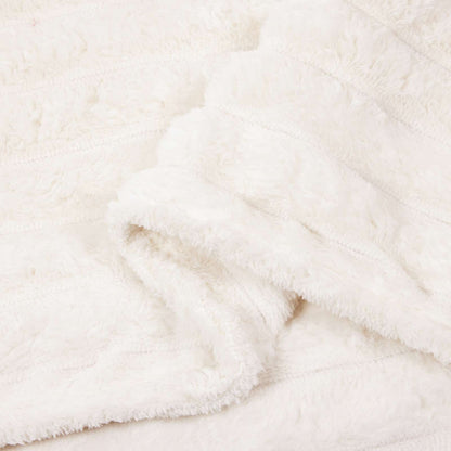 Throw Blanket Cream 150 x 130 cm Fleece