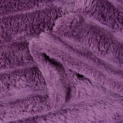 Throw Blanket Purple 200 x 150 cm Fleece