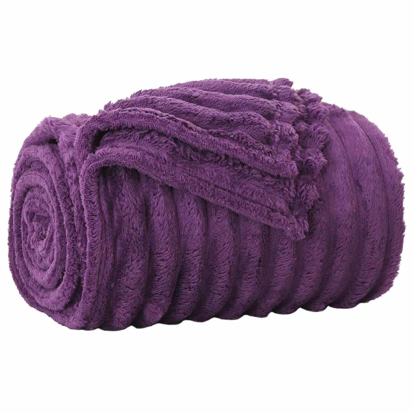 Throw Blanket Purple 200 x 150 cm Fleece