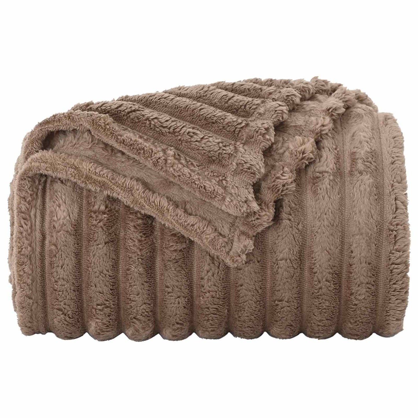 Throw Blankets 6 pcs Camel 200 x 150 cm Fleece