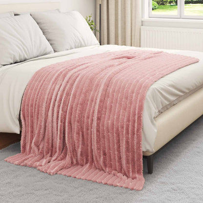 Throw Blankets 6 pcs Pink 200 x 150 cm Fleece