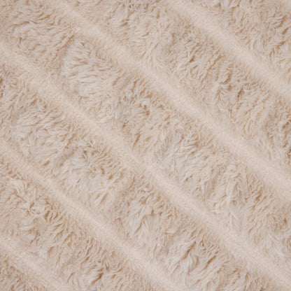 Throw Blanket Beige 150 x 130 cm Fleece