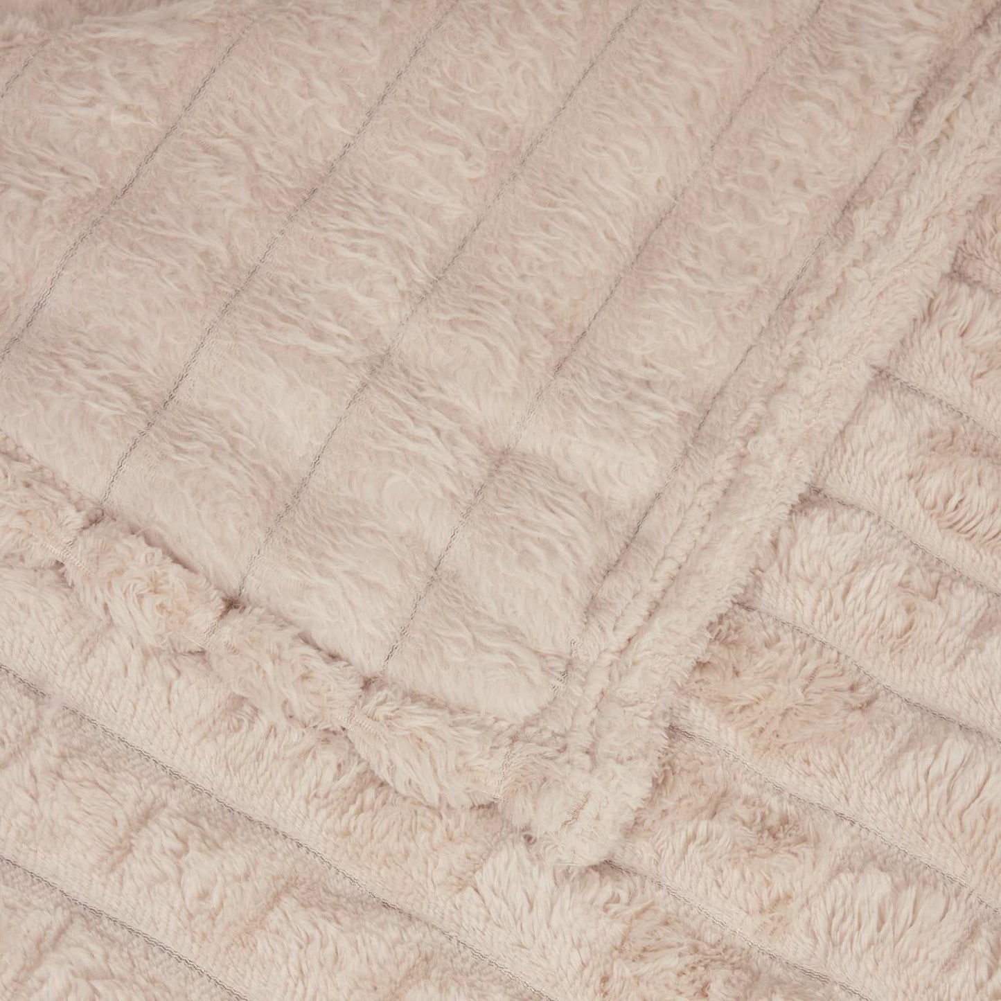 Throw Blanket Beige 200 x 150 cm Fleece