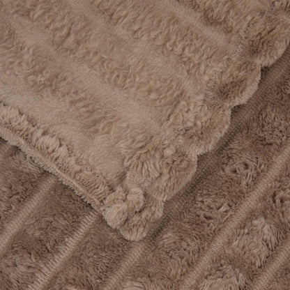 Throw Blanket Camel 270 x 240 cm Fleece