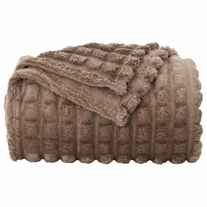 Throw Blanket Camel 270 x 240 cm Fleece