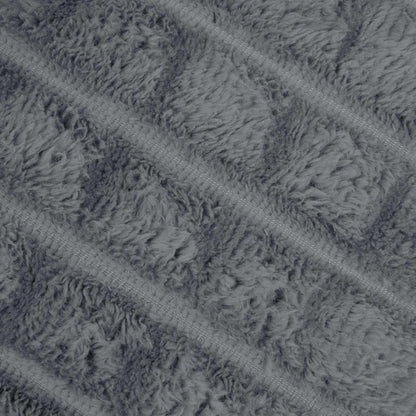 Throw Blanket Dark Grey 240 x 220 cm Fleece