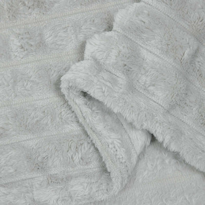 Throw Blanket Grey 150 x 130 cm Fleece