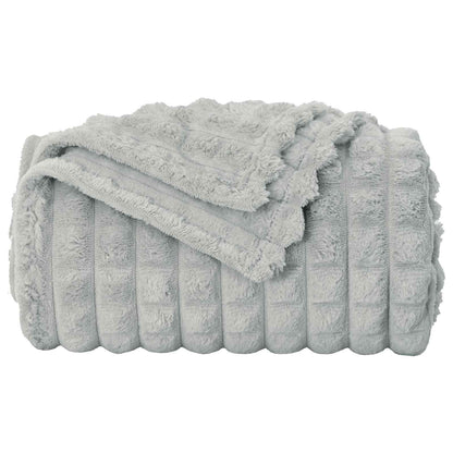 Throw Blanket Grey 150 x 130 cm Fleece