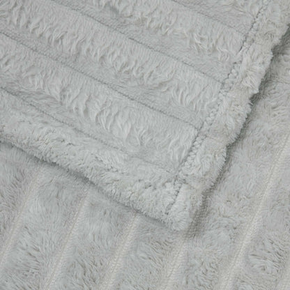 Throw Blanket Grey 270 x 240 cm Fleece