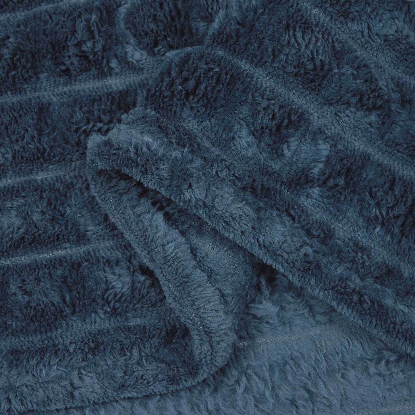 Throw Blanket Navy Blue 200 x 150 cm Fleece