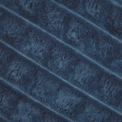 Throw Blanket Navy Blue 200 x 150 cm Fleece