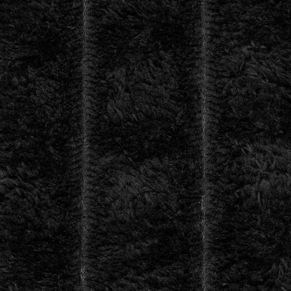 Throw Blanket Black 240 x 220 cm Fleece