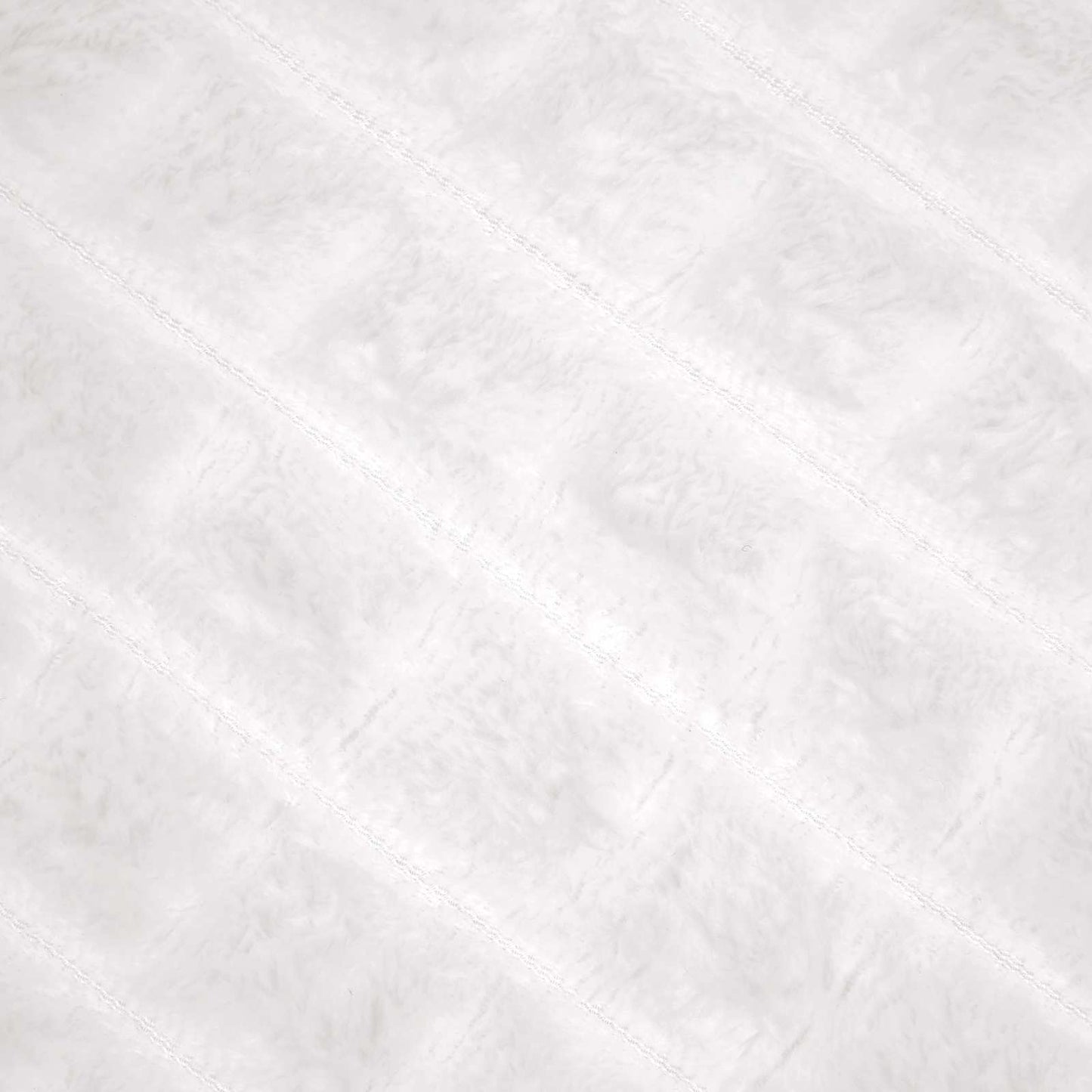 Throw Blanket White 150 x 130 cm Fleece